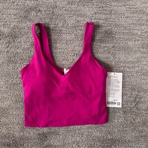 Lululemon Align Tank sz4 Hot Pink/Raspberry Sports Bra